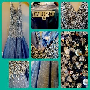 Brand new beautiful light blue detailed dress